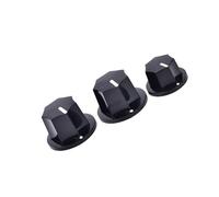 Accesorio de Guitarra 3 Uds Perillas De Control De Tono De Volumen De Plástico Negro Para Piezas De Perilla De Potenciómetro De Bajo Guitarra