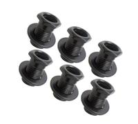 Accesorio de Guitarra 6 Uds Clavija De Afinación De Hierro Llave De Afinación Buje Arandela Junta Para Piezas De Repuesto De Guitarra (Color : Black)