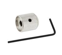 Accesorio de Guitarra Perilla De Control De Tono Y Volumen De Guitarra, Tapa De Botón De Volumen De Metal Para Piezas De Bajo Con Llave De Ajuste (Color : Silver)
