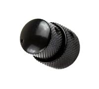 Accesorio de Guitarra Tapa De Potenciómetro De Metal De Doble Perilla Concéntrica Para Piezas De Control De Volumen De Tono De Bajo De Guitarra (Color : Black)