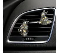 Accesorio de Halloween para decoración de coche, difusor de piedra aromática, relleno de calcetines, calabaza, gato, gato, creativo, clip de ventilación de aire, difusor de aromaterapia, clip de