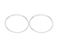 Accesorio de instrumento de película de poliéster de doble capa de parche de tambor de 8,5 pulgadas para reemplazo (Transparente)