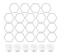 Accesorio de jardinería DIY Enrejado de cadena de acero inoxidable con 18 anillos hexagonales y ganchos de pared, mejora tu exhibición de plantas