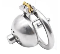 Accesorio de jaula de protección de acero inoxidable para hombres, mini herramienta de protección con tubo de silicona-A368 (40mm)