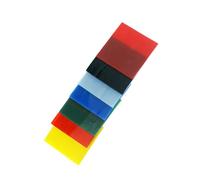 Accesorio De Láminas Vidrio Fusión Colores Brillantes Arte Cuadrado Elegante Para Proyectos Joyería Innovadores 7 Uds.