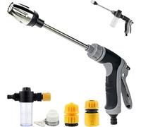 Accesorio de lavadora a presión para manguera de jardín, varita de chorro de agua de alta presión, boquilla de manguera universal con spray ajustable para coche, patio, limpieza de entradas (estilo A)