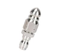 Accesorio de limpieza de drenaje de fuerza industrial, boquilla de rosca de 1/4 pulgadas con cobertura de pulverización de 360 grados para el hogar, potente boquilla de descalcificación de tuberías