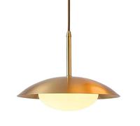 Accesorio de lujo posmoderno, iluminación colgante simple dorada, con lámpara de araña de pantalla de vidrio, iluminación de techo de lámpara de araña de latón de estilo escandinavo for interior Resta