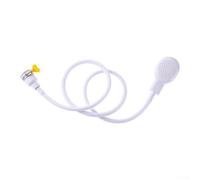 Accesorio de manguera de ducha para grifo de baño con abrazadera de ajuste, manguera de goma de interfaz DN15 en 1,3 m o 2,2 m de longitud para lavado de mascotas o enjuague del cabello, spray de