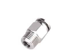 Accesorio de manguera neumática de acero inoxidable 304, conector de tubo de aire PCF PL PLF PB de 1/8, 1/4, 3/8 y 1/2 BSPT de liberación rápida.(6-04 (6mm-1l2),PC)