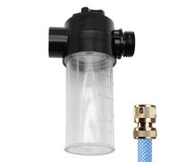 Accesorio de manguera rociadora de jabón, tanque de espuma ajustable para limpieza de coche, espuma de jardinería al aire libre para riego agrícola, tanque de espuma negra con giro