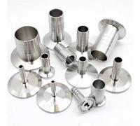 Accesorio de manguera sanitaria de acero inoxidable 304 de 6 mm a 76 mm con casquillo de 50,5 mm a 76 mm de diámetro exterior, compatible con abrazaderas triples de 1,5" y 3".(6mm x Ferrule 50.5)