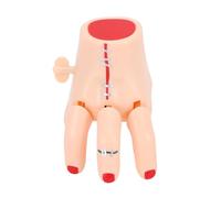 Accesorio de Mano Falso Aterrador con Mecanismo de Movimiento Espeluznante, Ideal para Fiestas de Cosplay, Material Plástico (Rosa Amarillento)