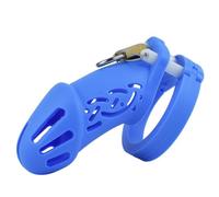 Accesorio de Masaje de Silicona Azul para Hombre, cómodo y Agradable para la Piel Incluye 5 tamaños de Anillos (35mm/40mm/45mm/50mm/55mm) (L)