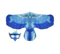 Accesorio de pájaro para cosplay: tema animal inmersivo, equipo de correas elásticas, máscara facial para disfraz, conjunto alas aviar, ropa teatro, disfraz escenario, escuela, carnaval, mascarada Hal