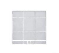 Accesorio de pantalla de polvo colgante de unidad interior para filtro de aire acondicionado para reducir la entrada de polvo y mejorar el funcionamiento del sistema (32.2X31cm)