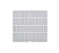 Accesorio de pantalla de polvo colgante de unidad interior para filtro de aire acondicionado para reducir la entrada de polvo y mejorar el funcionamiento del sistema (28.2X26.5cm)