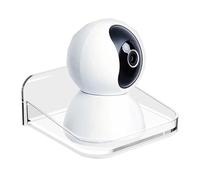 Accesorio de pared pequeño para pared, Tiny Floating Wall Shelf, Security Camera Bracket Holder with Rustproof Metal, Mount Display Space Saving Organizer for Window Apartment Renter Bedroom Dorm