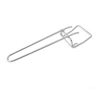 Accesorio de parrilla con mango extraíble para levantar rejillas y planchas sobre carbón para barbacoas y hornos de horneado