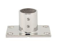 Accesorio de pasamanos para barcos con base rectangular, soporte de pasamanos para cubierta marina con diseño robusto y resistente a la corrosión, base de acero inoxidable 316 en (90°25MM/1pulgada)