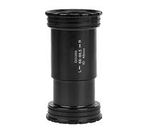 Accesorio de pedalier de bicicleta de aleación BB386 EVO PF30, pedalier roscado de alto rendimiento para bielas FS Rotor, color negro y rojo. (Negro)