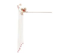 Accesorio de peinado Hanfu,Adornos for el cabello Hanfu,Vestido tradicional chino Hanfu de 18 cm Horquillas Clips Borla larga Horquilla for el cabello Palillos Tocados