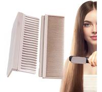 Accesorio de peine alisador, Clip de fijación de peine de hierro plano,Peine de fijación para el cabello de hierro plano - Herramienta perezosa para alisar el cabello con diseño dividido para viajes,