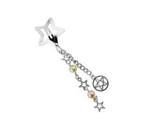 Accesorio de pelo de estrella de aleación de moda con diseños de cadena que son portátiles para mejorar los festivales de música y reuniones de tus estilos