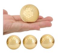 Accesorio de Pelota de Chapado en Oro de Doble Capa de para Larga Distancia y Alta Visibilidad, Duradero y Liviano, 4 Piezas para Práctica de