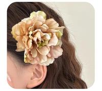 Accesorio de peonía suave y romántico, color champán, diseño exquisito, mano de obra fina, estilo suave totalmente exhibido, color dinámico, toque final, muestra un encanto único.
