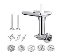 Accesorio De Picadora De Alimentos De Metal ABKR Compatible Con Batidoras De Pie KitchenAid, Embutidora De Salchichas, Picadora De Carne Y Procesador De Alimentos.