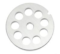 Accesorio de placa de acero inoxidable de 69 mm adecuado para varios modelos comerciales de picadora de carne con diferentes tamaños de agujeros (12 mm)