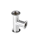 Accesorio de plomería de vacío de acero inoxidable de 3 vías 16 25 40 50(KF50)