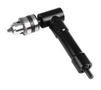 Accesorio de Portabrocas para Taladro Eléctrico, Fácil Instalación, Convertidor de ángulo Recto Estable y Confiable para Proyectos de Carpintería (Caja Metálica con Llave)