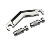 Accesorio de puente de metal en forma de V para guitarra de seis cuerdas