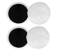 Accesorio de pulido compatible con lijadora orbital Bosch, 4 discos de pulido de lana de cordero de 125 mm, almohadillas de pulido, disco de pulido redondo para lijadora excéntrica con velcro para