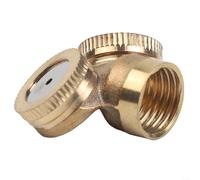 Accesorio de pulverización de latón para sistemas de nebulización que proporciona una amplia cobertura de área en invernadero de riego agrícola y refrigeración al aire libre (2 agujeros)