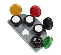 Accesorio de reparación de relojes de 4 platos, taza de aceite hecha de metal con mecanismo de tapa simple para evitar derrames mientras aplica lubricantes tanto para horólogos profesionales como para