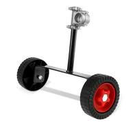 Accesorio de rueda portátil de 26 mm a 28 mm para cortador de malas hierbas, accesorios de cuerda, altura ajustable, soporte de hierro para un fácil corte