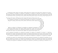 Accesorio de seguridad para scooter eléctrico para Xiaomi para M365 M1S Tira reflectante Se adapta a bordes de bordes Líneas de panel rectas o curvas (gris)