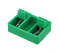 Accesorio de soldadura de alambre eléctrico para soldadura y alineación, herramienta de abrazadera de plástico resistente al calor para electrónica, automotriz y bricolaje (verde)