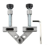 Accesorio de soldadura de aleación de aluminio, abrazadera de ángulo recto ajustable para placas de 1 a 40 mm, tornillo de banco de liberación rápida de 180 ° para carpintería y bricolaje (TCA2)