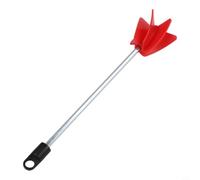 Accesorio de taladro mezclador de pintura resistente con paleta en espiral y abrazadera, varilla mezcladora de metal para adhesivos de látex de resina epoxi, diseño fácil de limpiar sin rebabas para