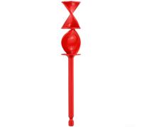 Accesorio de taladro mezclador de resina epoxi, paleta agitadora de pintura en espiral doble para mezclar sin burbujas, cabezal de plástico de 165 mm para taladros variables, negro/blanco/azul/rojo