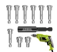 Accesorio de Taladro para Pladur - 10 Piezas Accesorios Magnéticos de Posicionamiento para Taladro,Brocas Atornilladoras para Placa de Yeso | Para Hormigón Yeso Mampostería Metal Azulejo Cerámica Pied