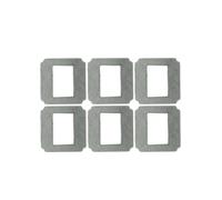 Accesorio De Toallitas Limpias Cuadradas De Tela Clase Fregona, Compatible Con Purerobo, Robot De Limpieza De Ventanas, Modelos De W-S3 W-S8S W-S3S(Gray Cloth 6Pcs)