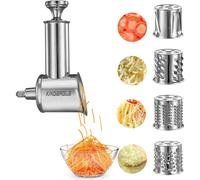 Accesorio de trituradora de acero de acero inoxidable para la batidora de la batidora KitchenAid Fundador de comida para rallador