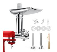 Accesorio de trituradora para batidora KitchenAid de pie, rallador de queso, cortador de verduras, ensalada, picador de alimentos, rallador y accesorios para trituradora KitchenAid con 5 cuchillas