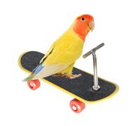 Accesorio de truco de entrenamiento para loros, juguetes para pájaros de loro, monopatín de entrenamiento divertido, juguetes para pájaros que aumentan la inteligencia, bonitos suministros para