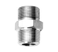 Accesorio de tubería con boquilla hexagonal G3/8 × NPT3/8", conector adaptador reductor SS 304